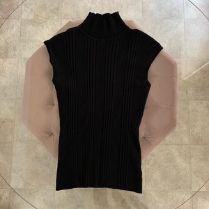 Black Turtleneck Tank